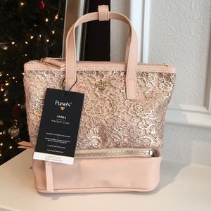 NWT PurseN Adira Makeup Case - Blush Lace